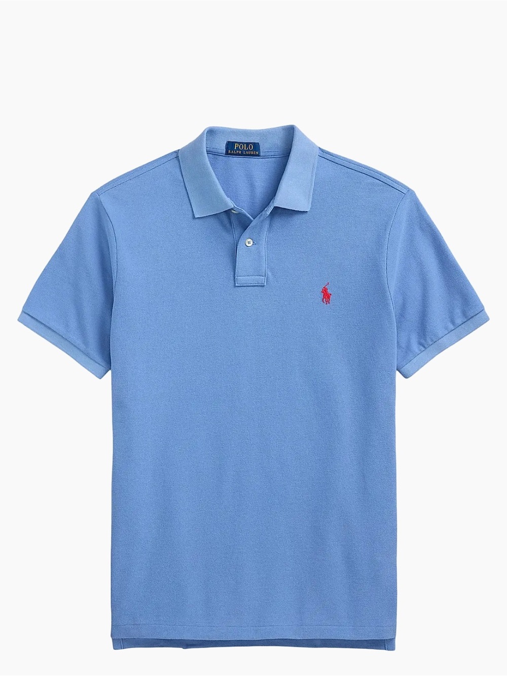 Polo by Ralph Lauren Light Blue Polo with Orange Pony Embroidery
